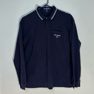 Men’s Polo Sport Ralph Lauren long sleeve dark blue color shirt Size XL
